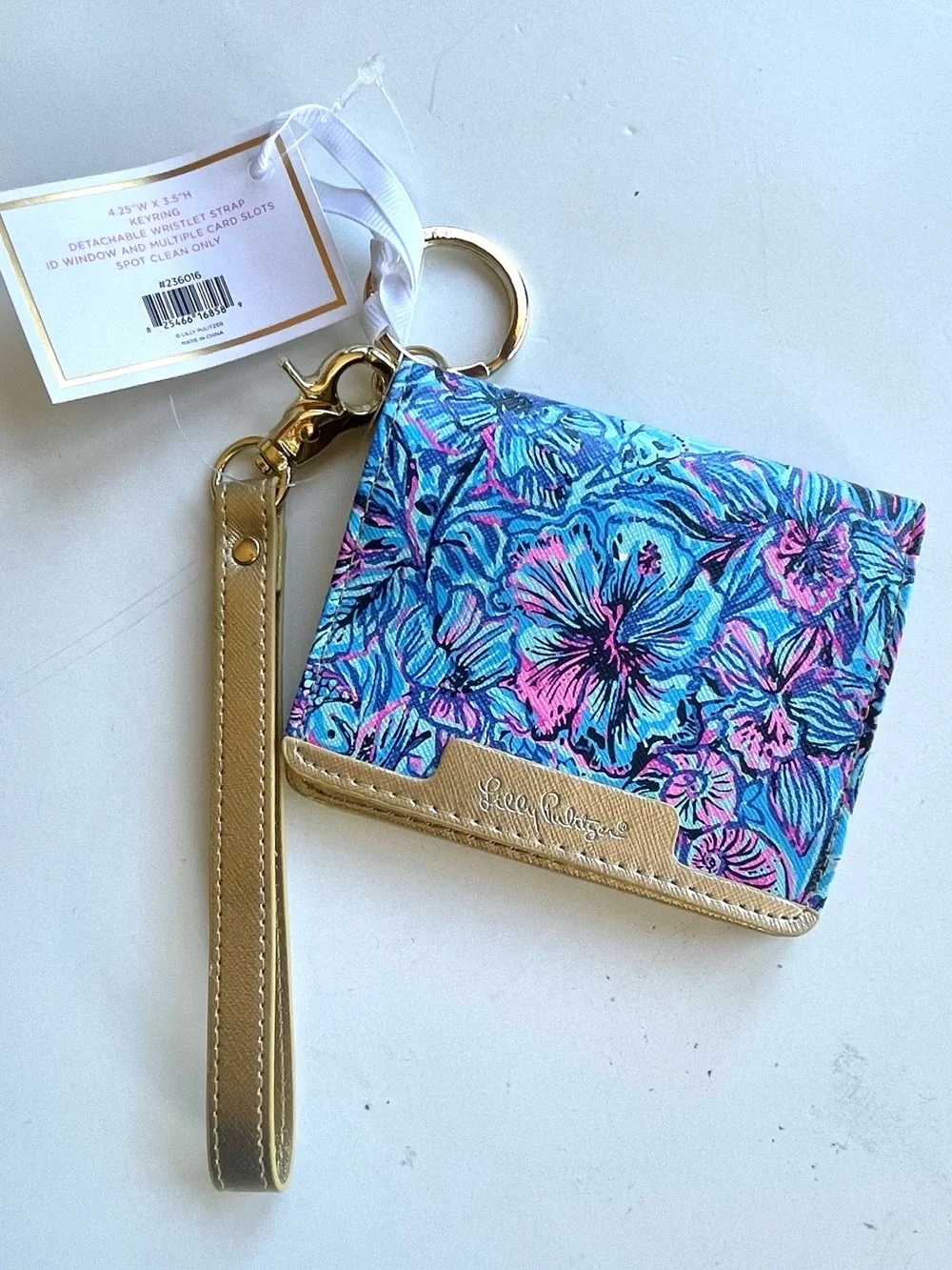 Lilly Pulitzer Snap Card Case Shells n Bells - Picture 1 of 5